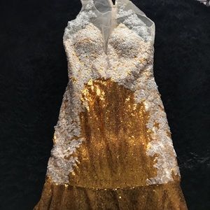 Sequin Prom Dress w/ Train